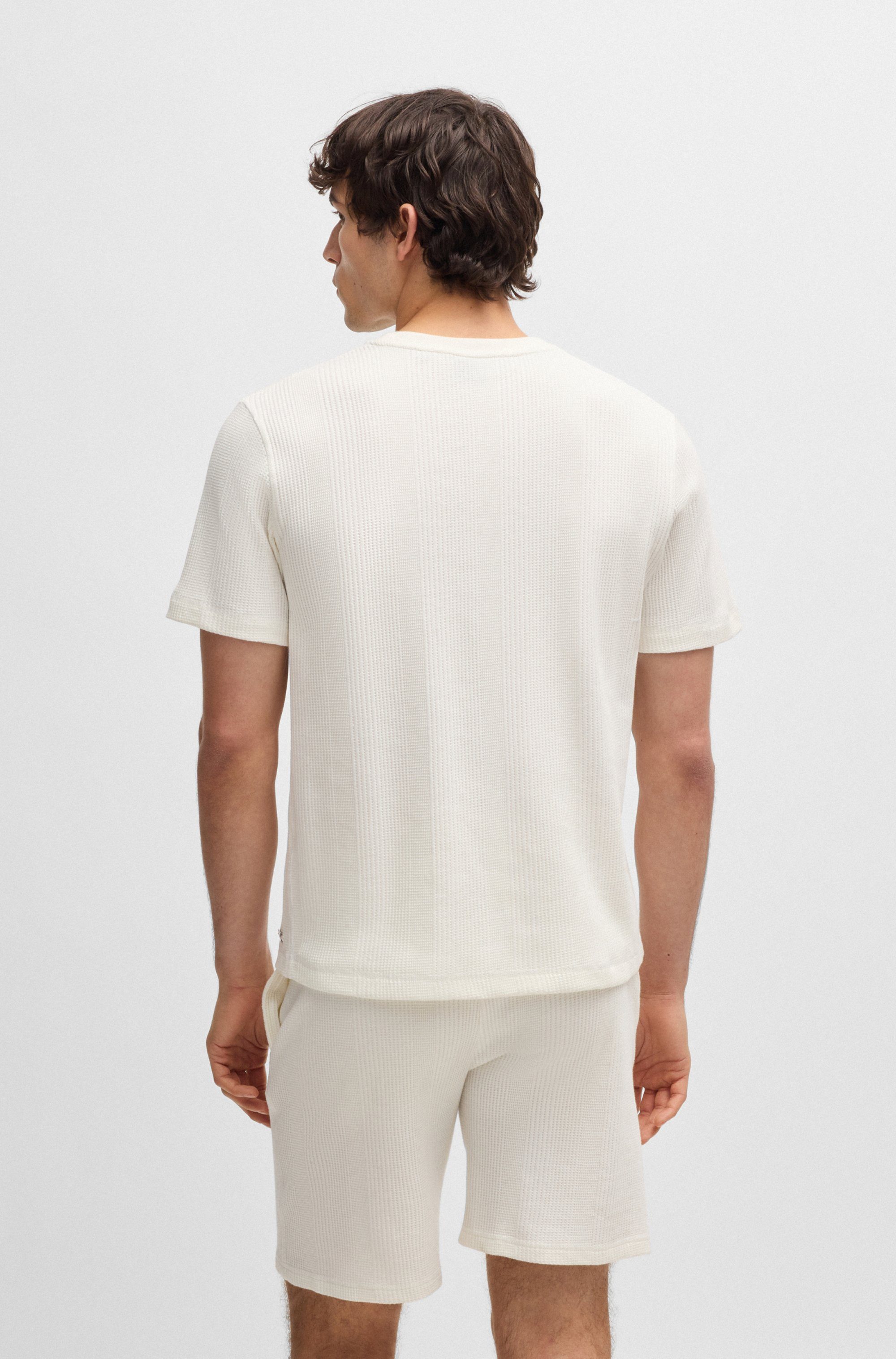 BOSS T-Shirt Structure T-S mit Metall-Label günstig online kaufen