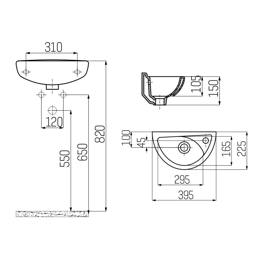 Creavit Waschbecken TP040-00CB00E-0000 (einzel, 1-St), Creavit günstig online kaufen