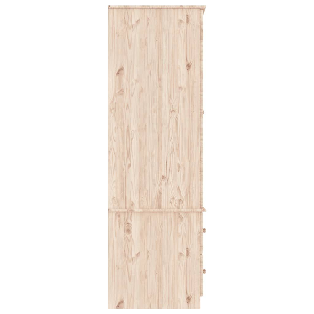 ALTA Kleiderschrank Massivholz 90x55x170 cm Kiefer furnicato