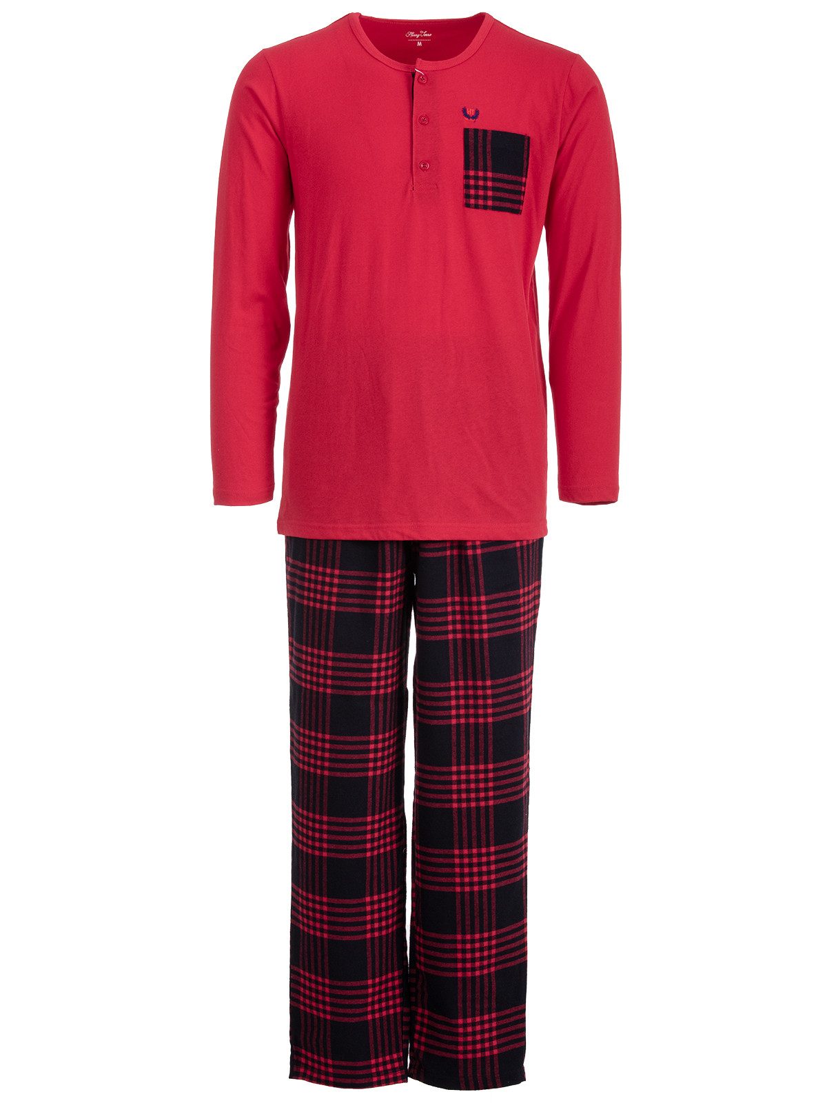 Henry Terre Schlafanzug Pyjama Set Langarm - Carlo Karo