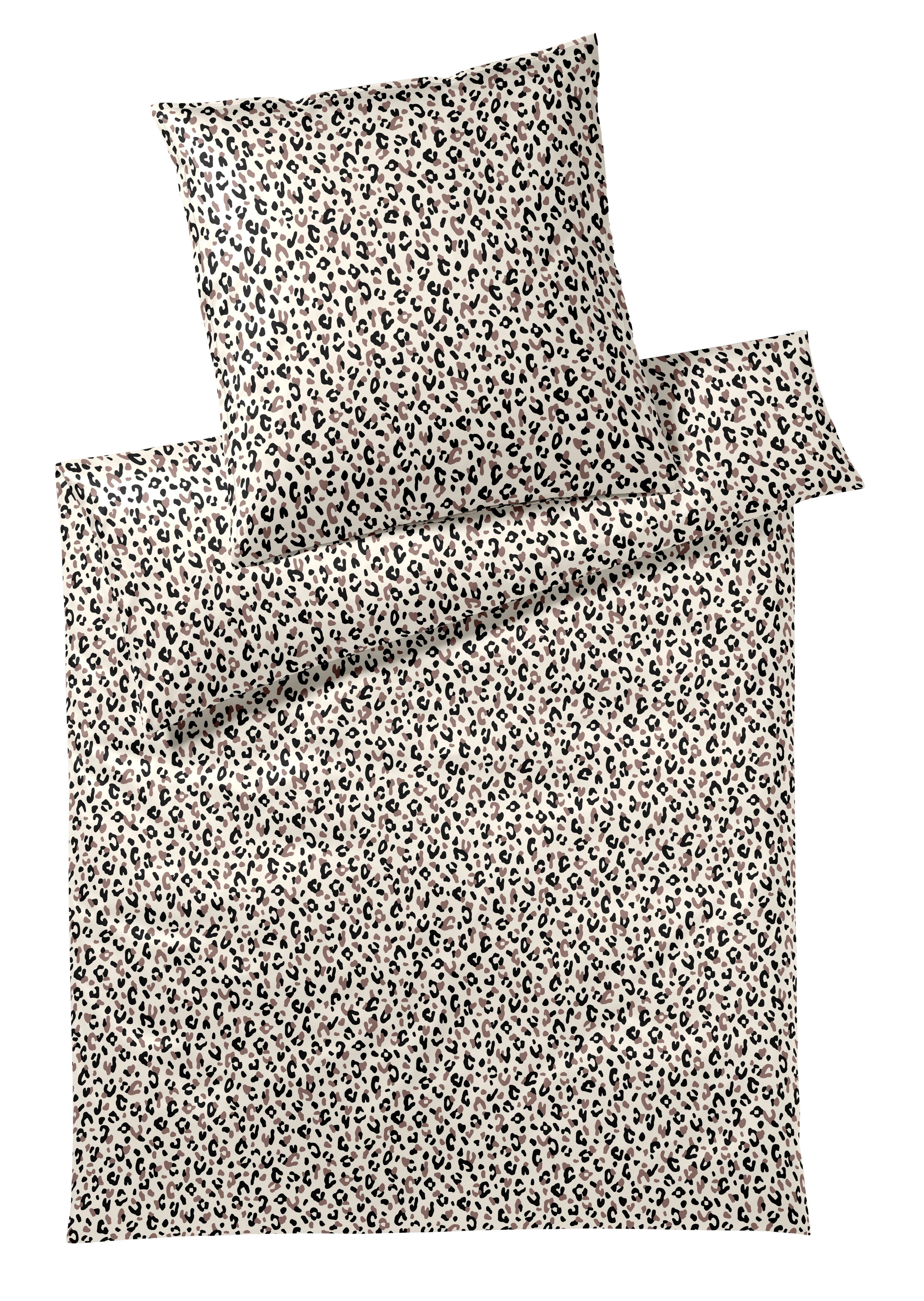 Elegante Bettwäsche Leolook, Mako-Satin, 2 teilig, angenehmes Hautgefühl