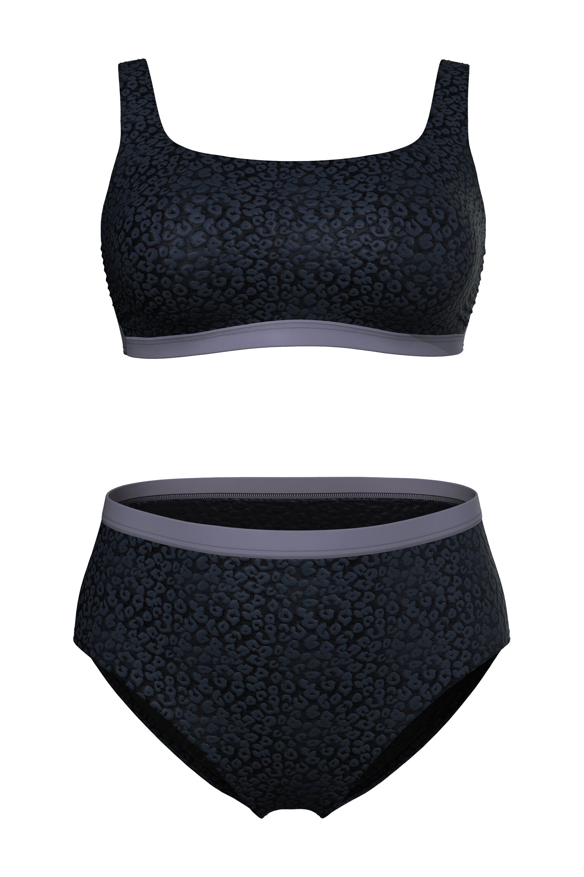 Ulla Popken Bügel-BH Bikini Struktur Softcups günstig online kaufen