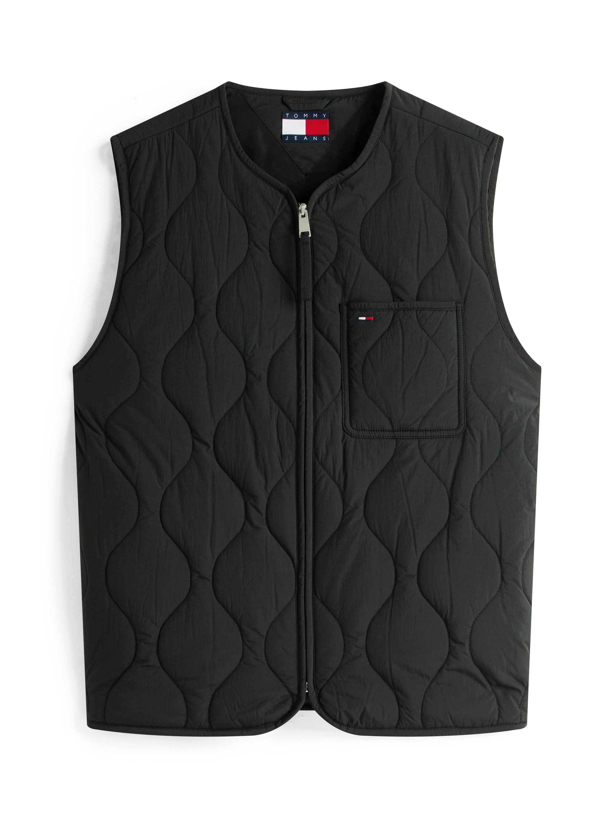 Tommy Jeans Steppweste TJM QUILTED VEST EXT Mit Rundhalsausschnitt