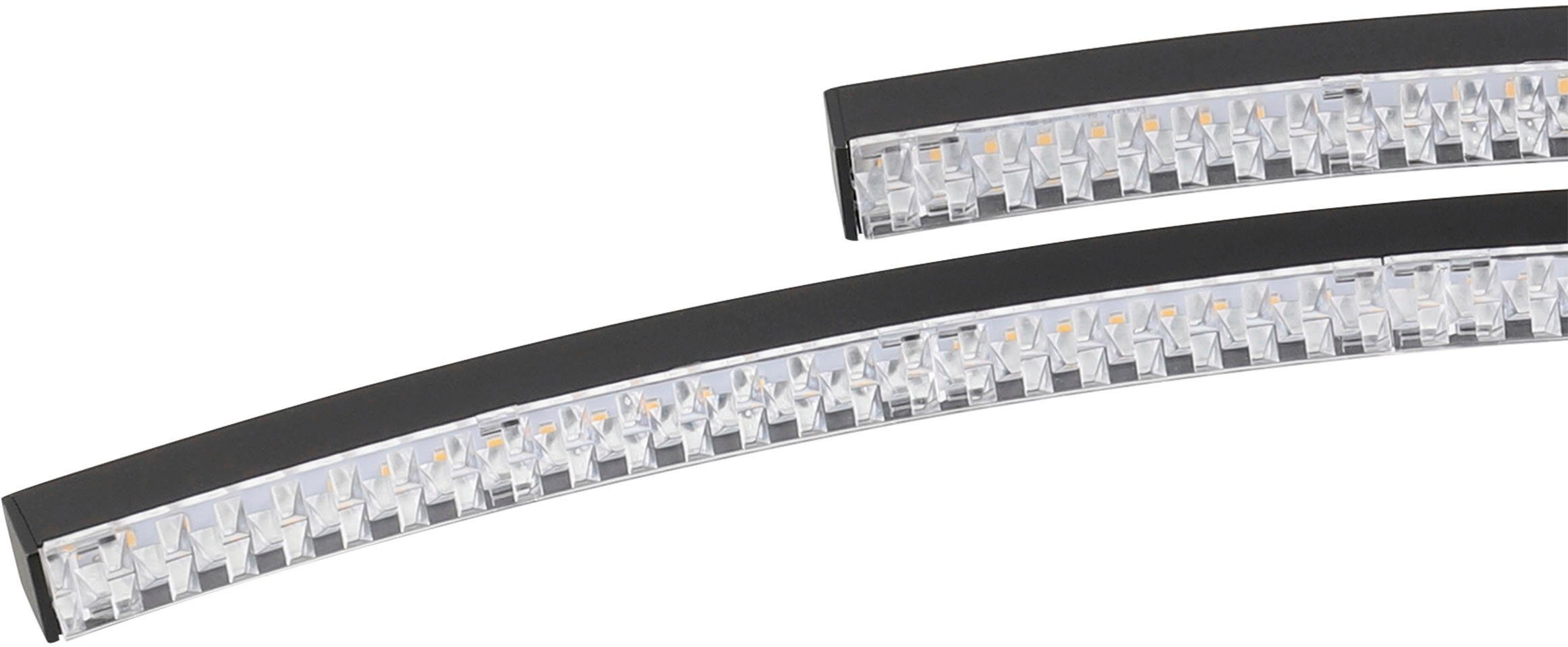 EGLO Deckenleuchte LEJIAS, LED fest integriert, Warmweiß, Deckenleuchte in schwarz aus Stahl - 21,5W - Warmweiß