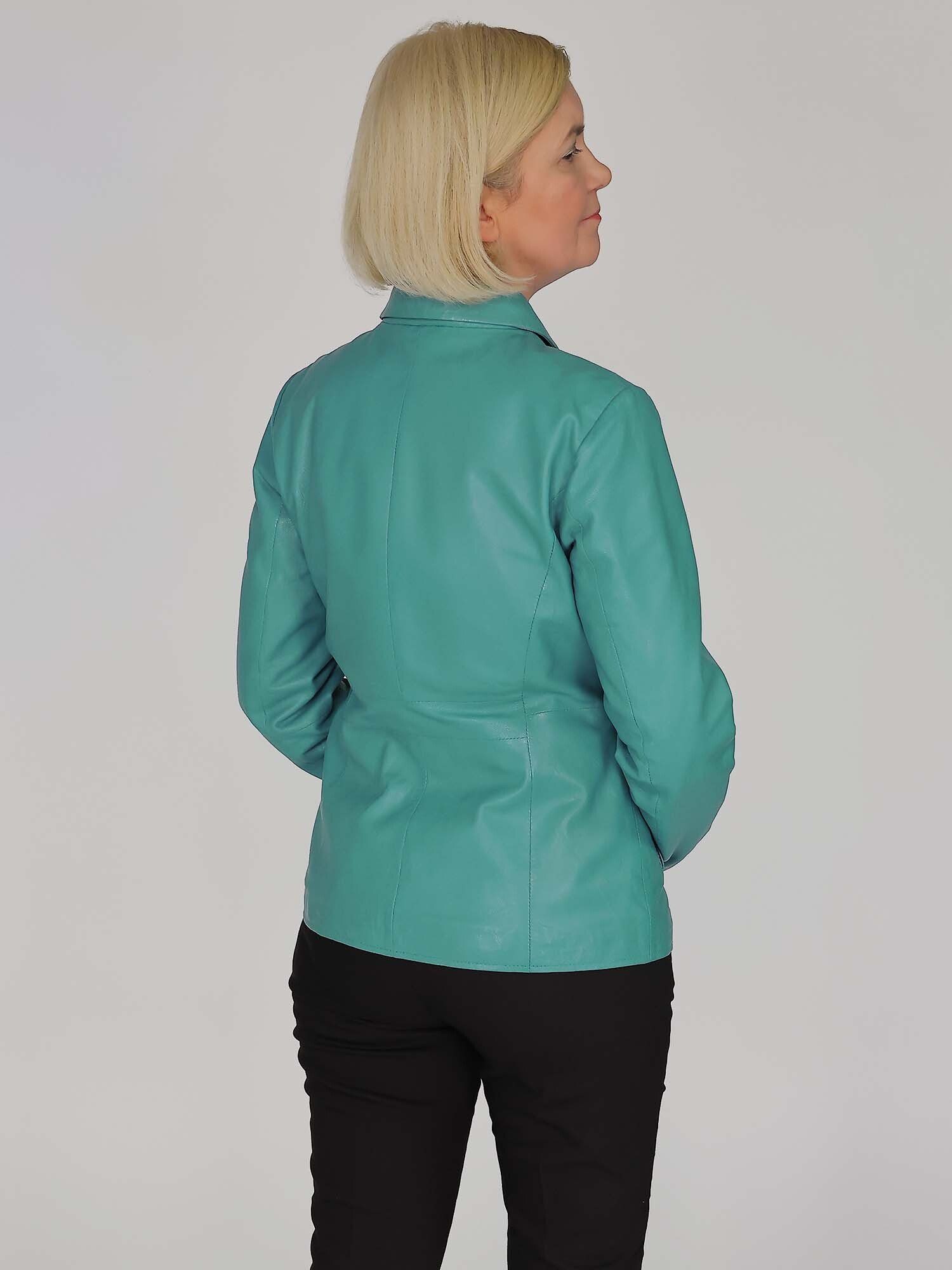 deep JCC 3102222 Lederjacke turquoise