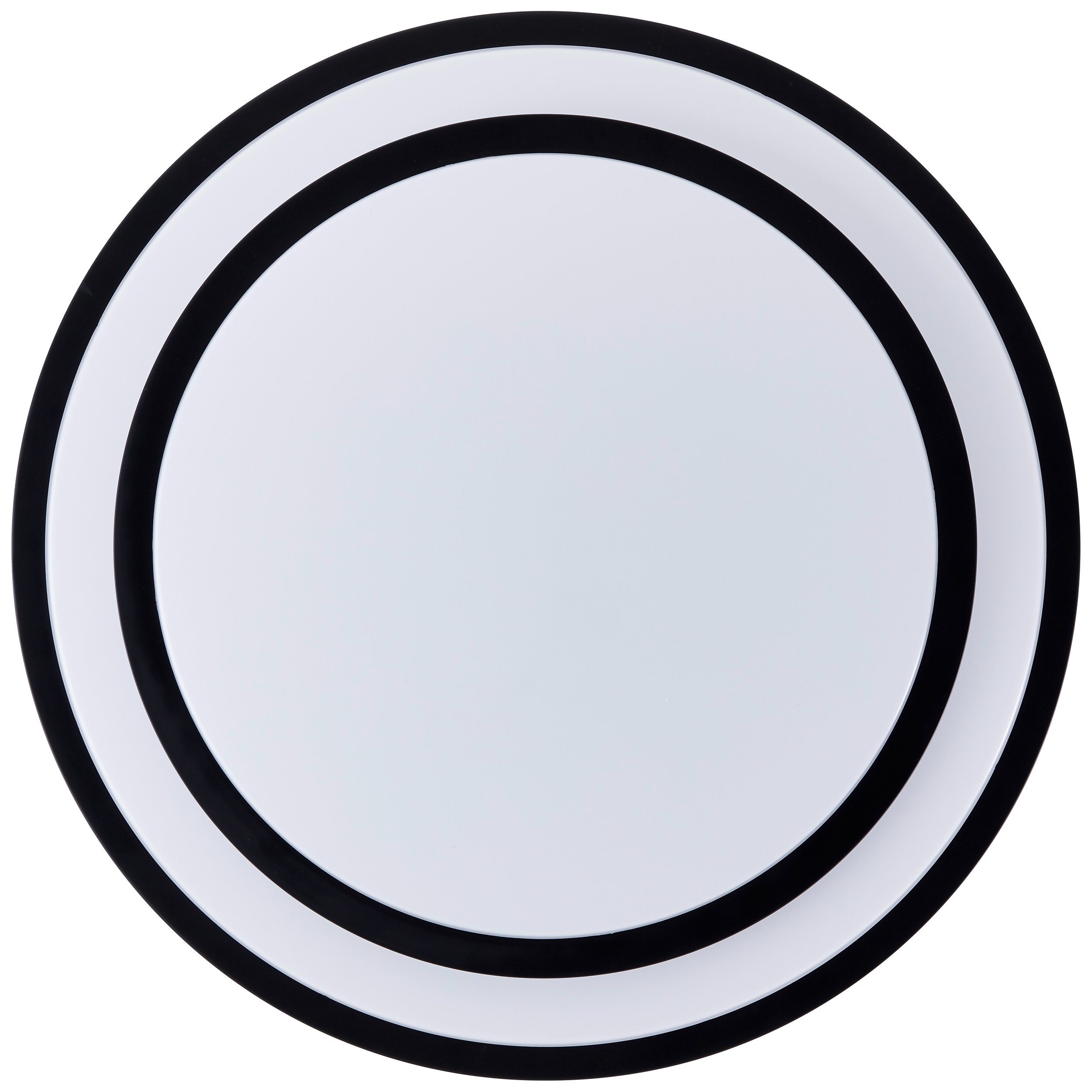 BreLight LED Wandleuchte Luciano, CCT - über Fernbedienung, Dimmfunktion, Nachtlichtfunktion, Timerfunktion, LED fest integriert, warmweiß - kaltweiß, D 50 cm, 3800 lm, 3000-6500 K, 36 W, dimmbar, CCT, Fernbedienung