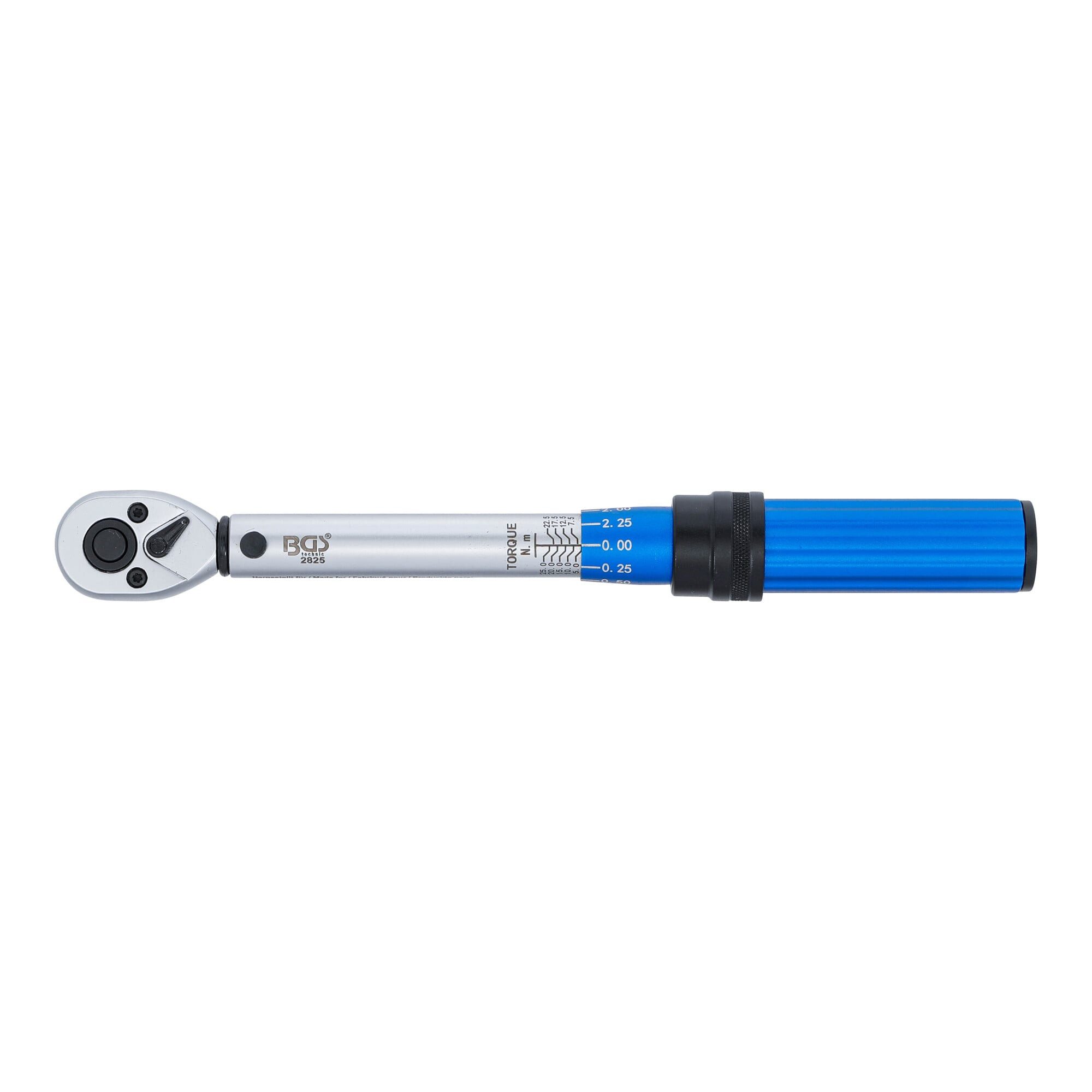 BGS technic Drehmomentschlüssel BGS Drehmomentschlüssel 2825, Abtrieb Außenvierkant 6,3 mm (1/4), 5 -