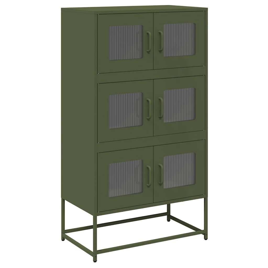 vidaXL Highboard Highboard Olivgrün 68x39x123 cm günstig online kaufen