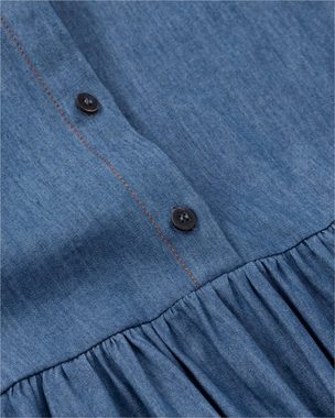 farm um's herz Hemdblusenkleid Hemd-Stufenkleid in Jeans-Optik