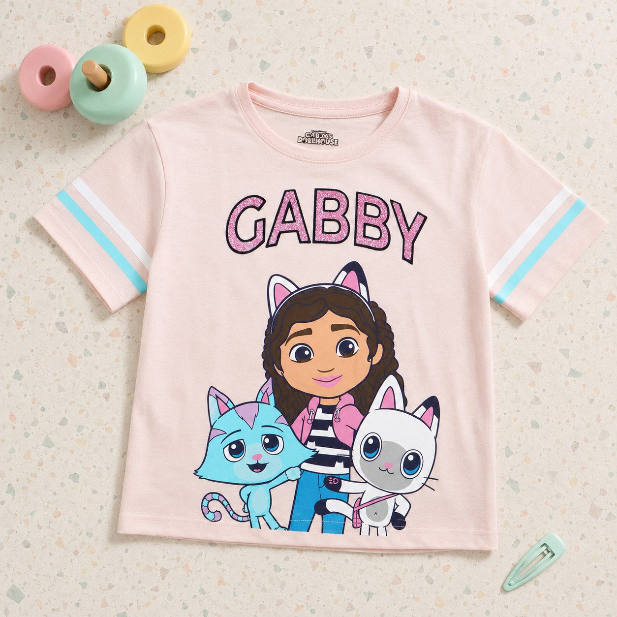 Gabby's Dollhouse Print-Shirt Gabbys Dollhouse Mädchen Kinder T-Shirt Shirt 100% Baumwolle, Gr. 104 bis 134