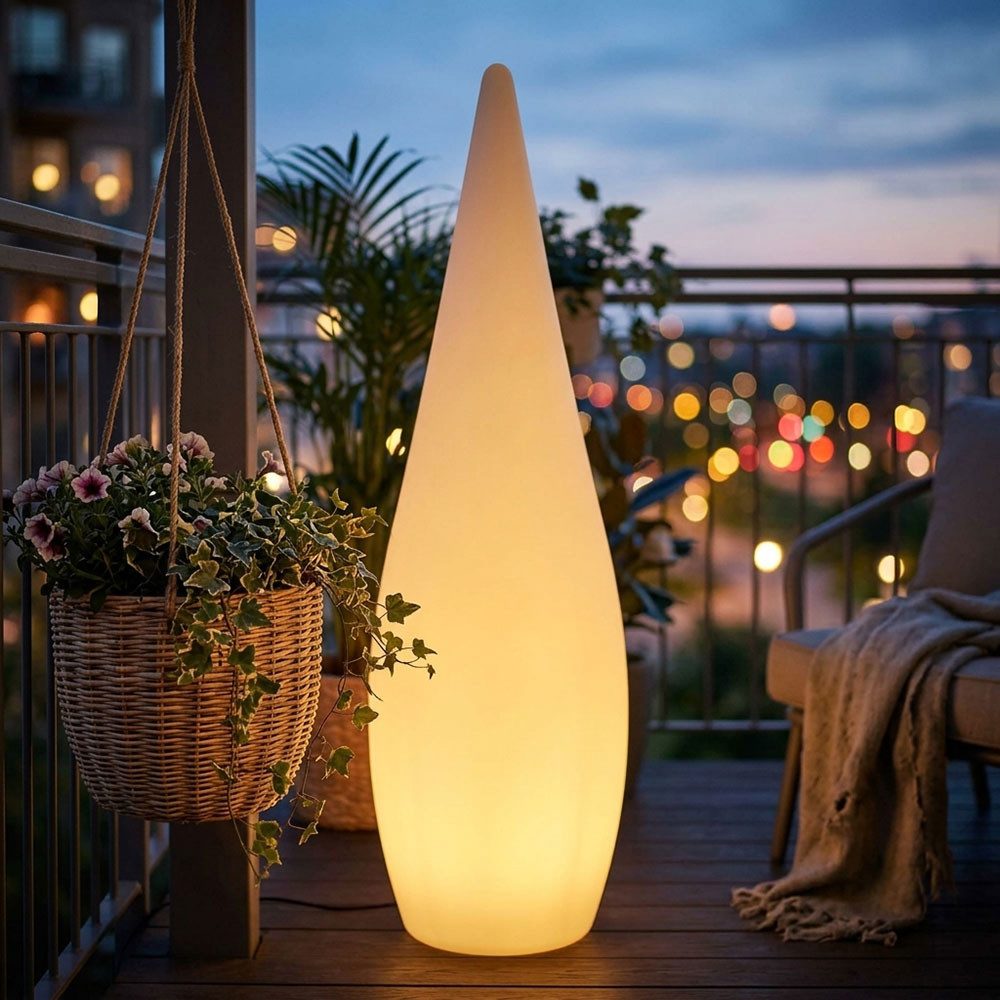 GLOBO LIGHTING LED Gartenleuchte, Leuchtmittel inklusive, Warmweiß, Stehleuchte Außen Gartenlampe Standleuchte LED Stehlampe mit Erdspitz