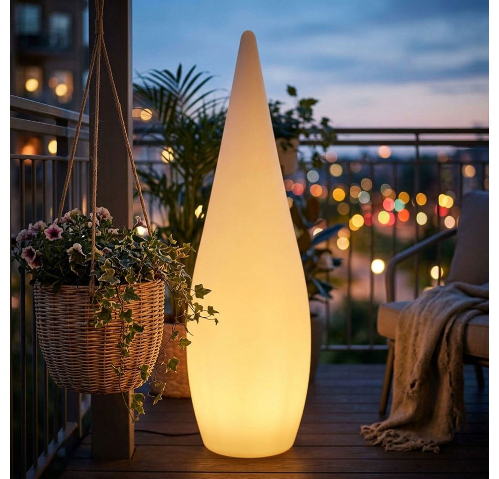 GLOBO LIGHTING LED Gartenleuchte, Leuchtmittel inklusive, Warmweiß, Stehleuchte Außen Gartenlampe Standleuchte LED Stehlampe mit Erdspitz