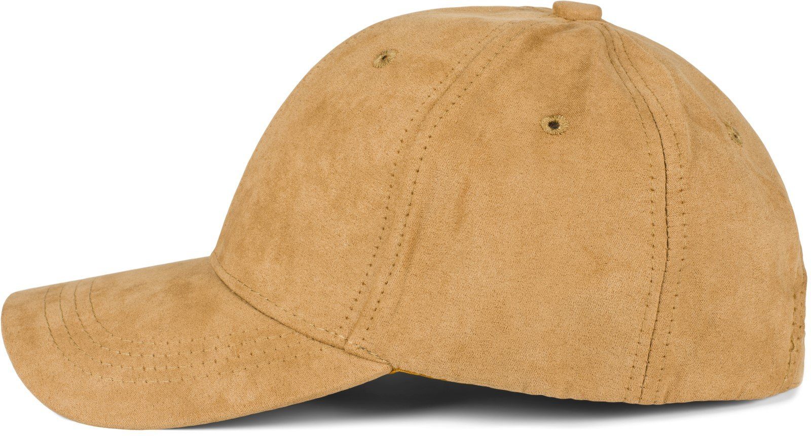styleBREAKER Baseball Cap (1-St) Camel Wildleder Optik in Cap
