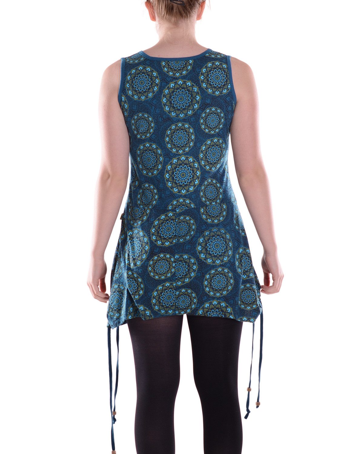 Vishes Sommerkleid Damen Mini-Kleid Baumwolle geometrisches günstig online kaufen