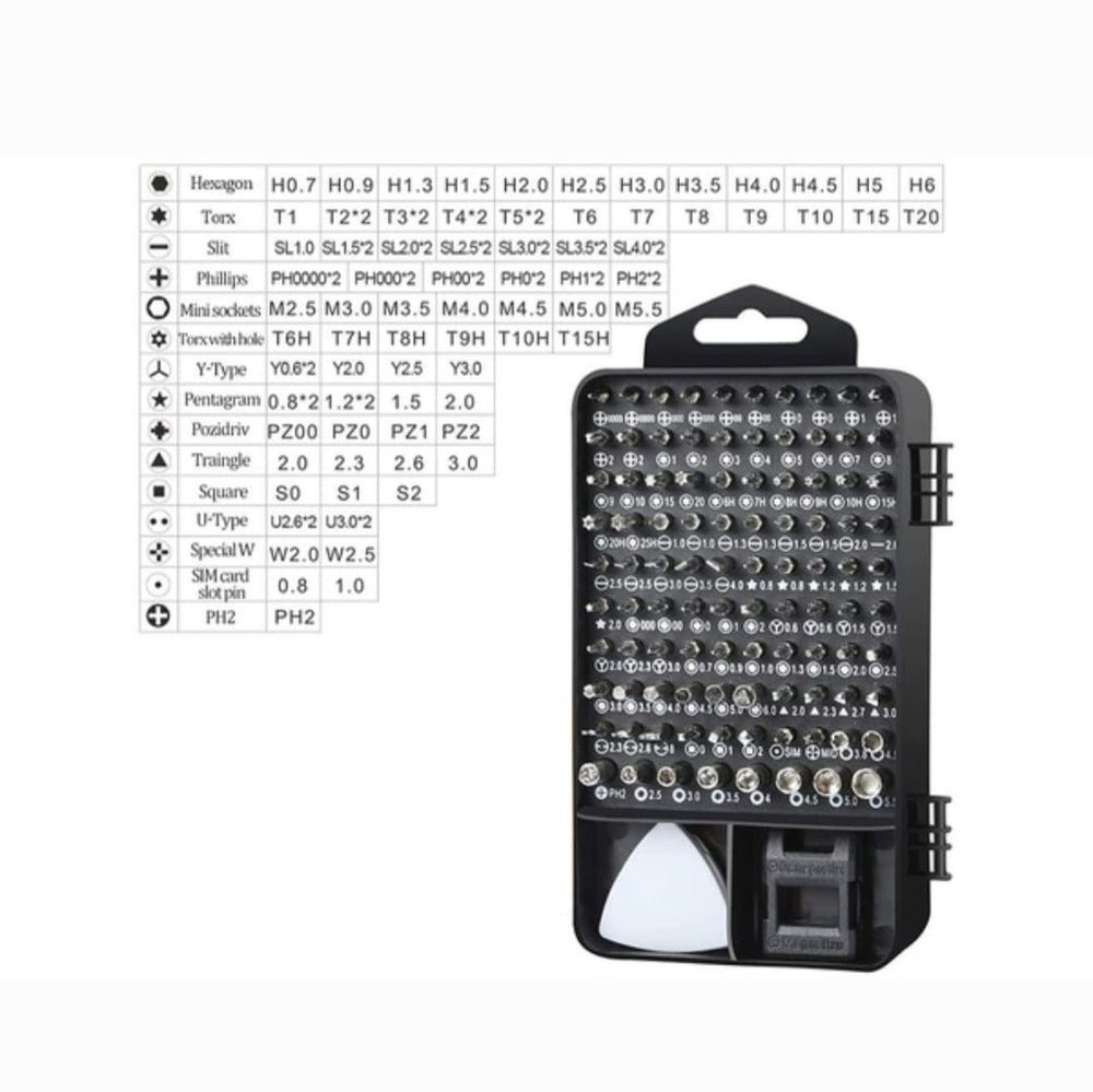 VERK GROUP Schraubendreher Präzision Schraubendreher Satz magnetisch Torx 115 in 1 – Bild 4 von 4