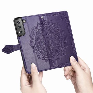 König Design Handyhülle Samsung Galaxy S22 5G, Schutzhülle Schutztasche Case Cover Etuis Wallet Klapptasche Bookstyle