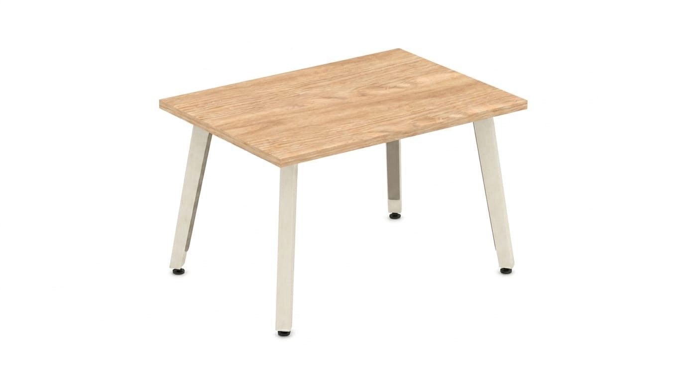 JVmoebel Couchtisch Holzoptik Couchtisch Metallbeinen Rechteckiger Wohnzimmertisch, Made in Europa