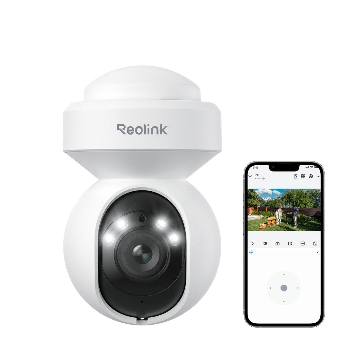 Reolink Überwachungskamera 4K 8MP PTZ Wi-Fi-6 (Außenbereich, Smarter Erkennung,3X optischer Zoom,Auto-Tracking, Farbige Nachtsicht)