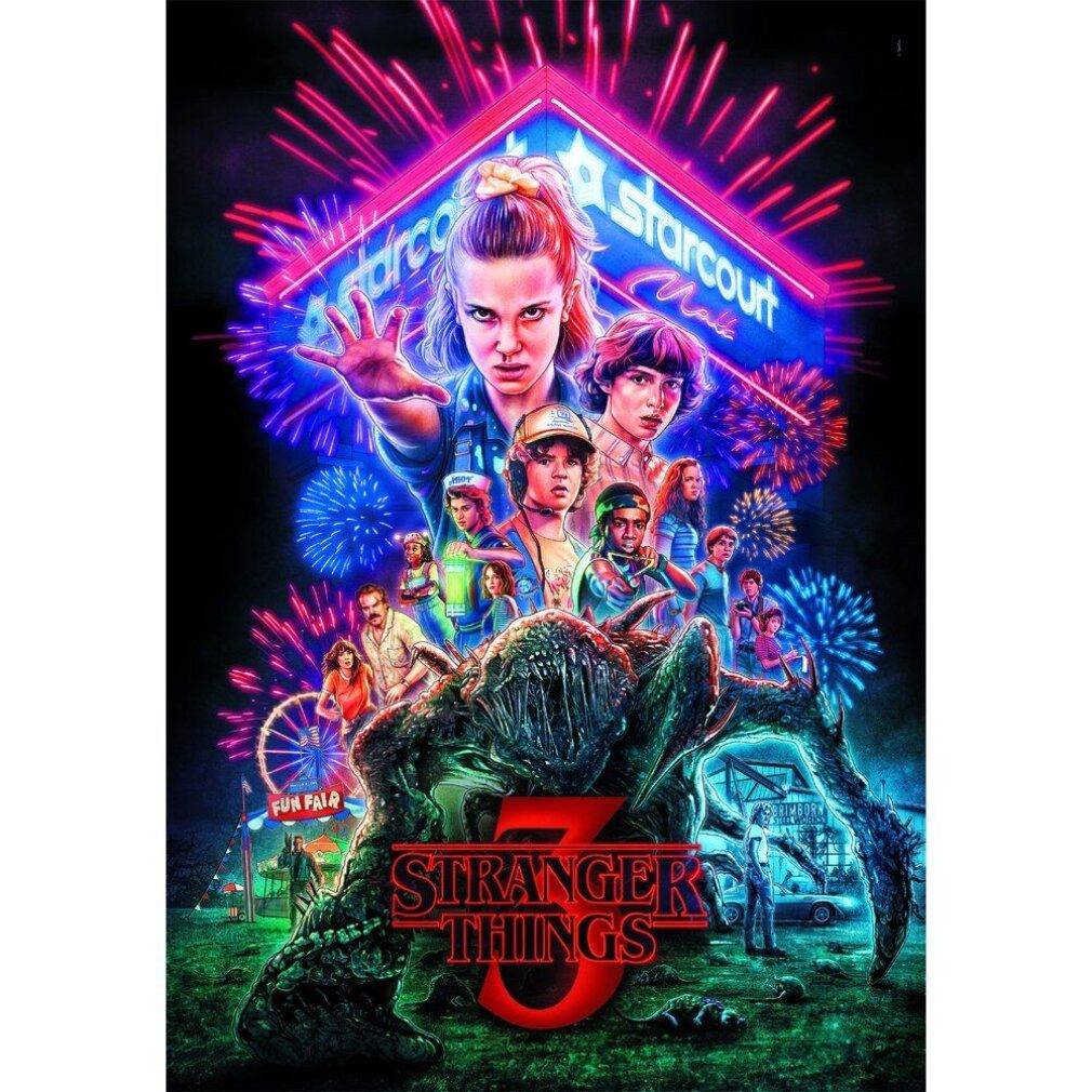 Clementoni® Puzzle Stranger Things Puzzle 1000Stück, Puzzleteile günstig online kaufen