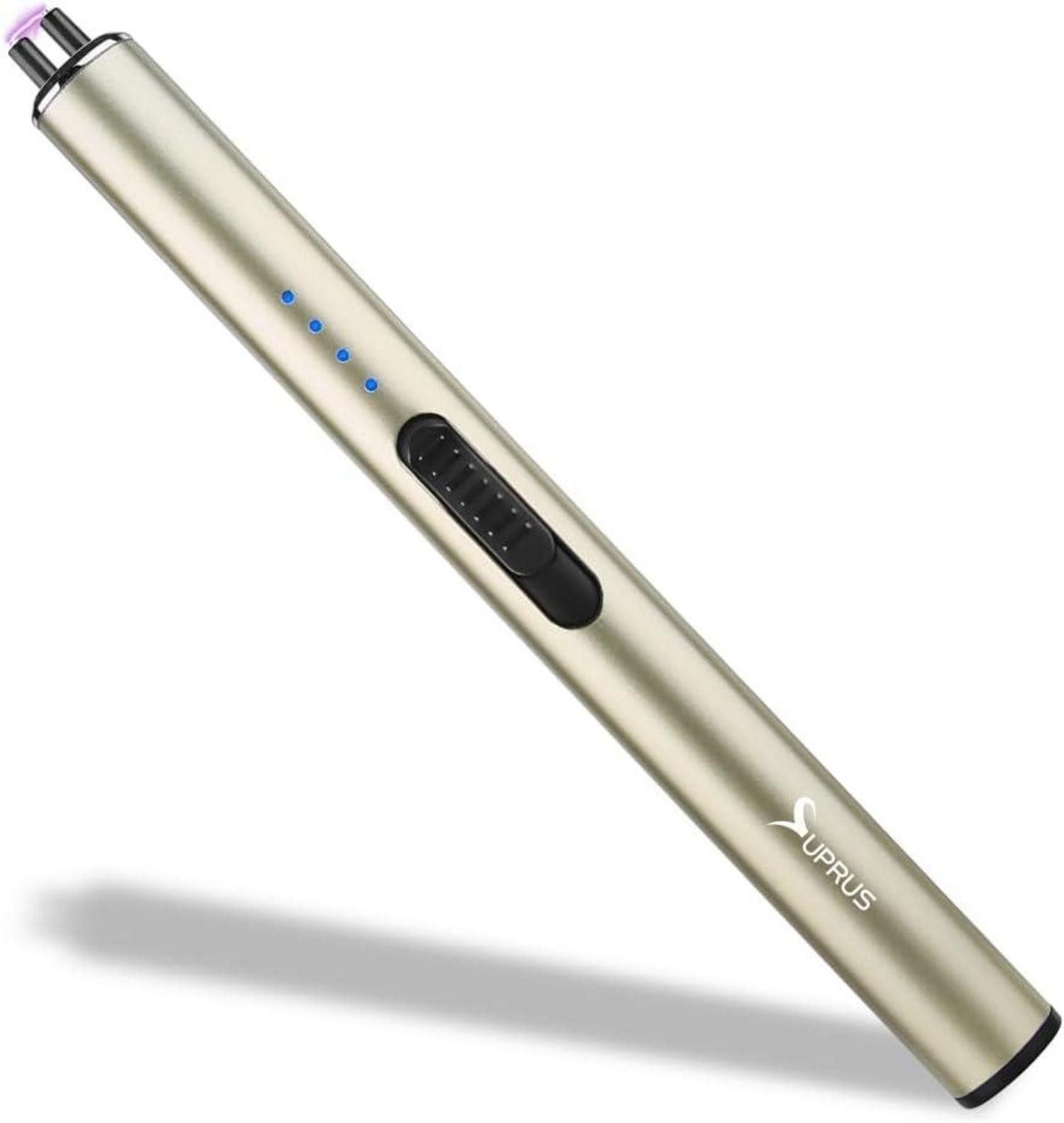 Feuerzeug Elektrisches Feuerzeug USB-C Arc Flammenlos Wiederaufladbar Gold