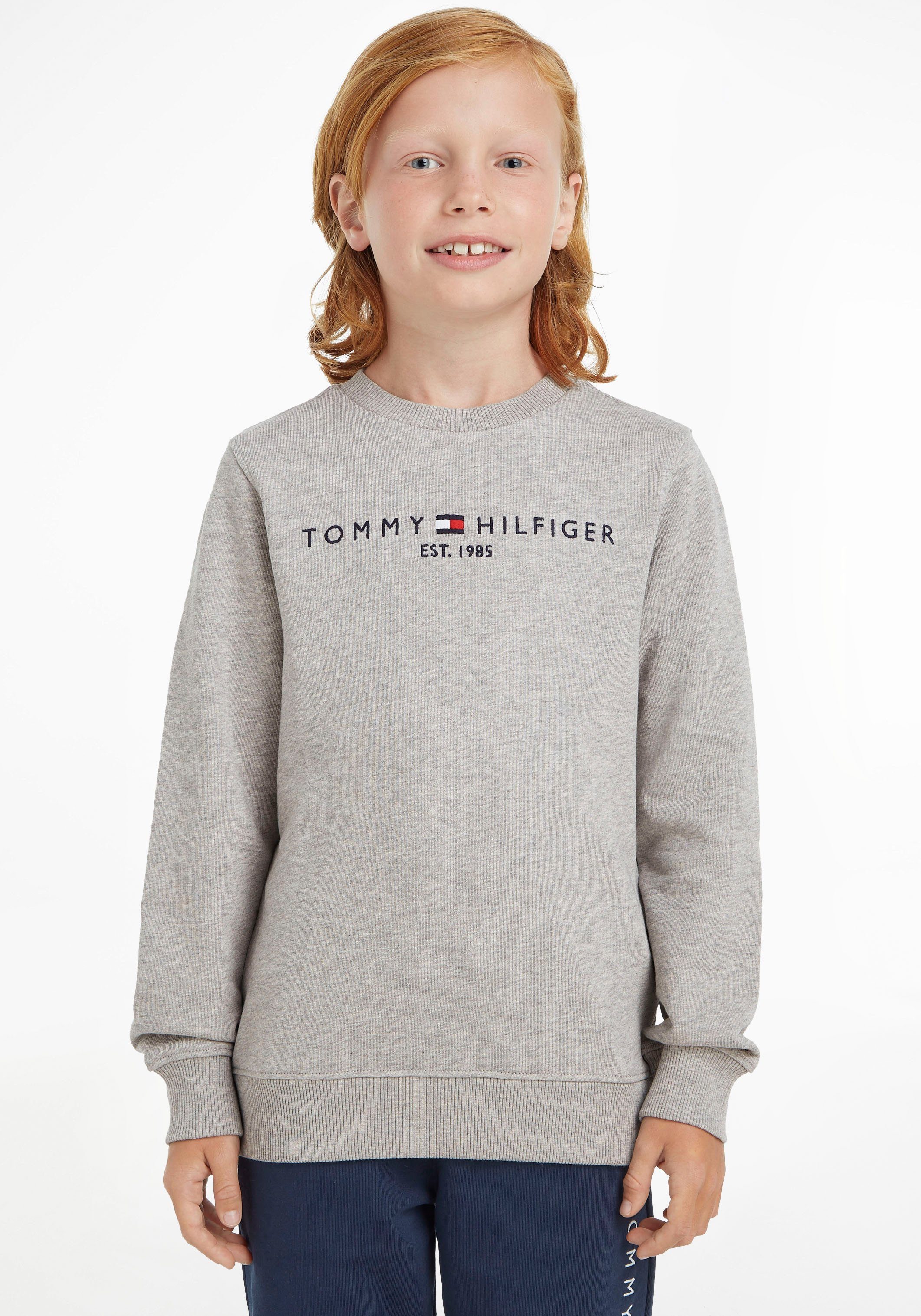 Mädchen MiniMe,für Sweatshirt Tommy Junior Hilfiger SWEATSHIRT Kids und Jungen ESSENTIAL Kinder
