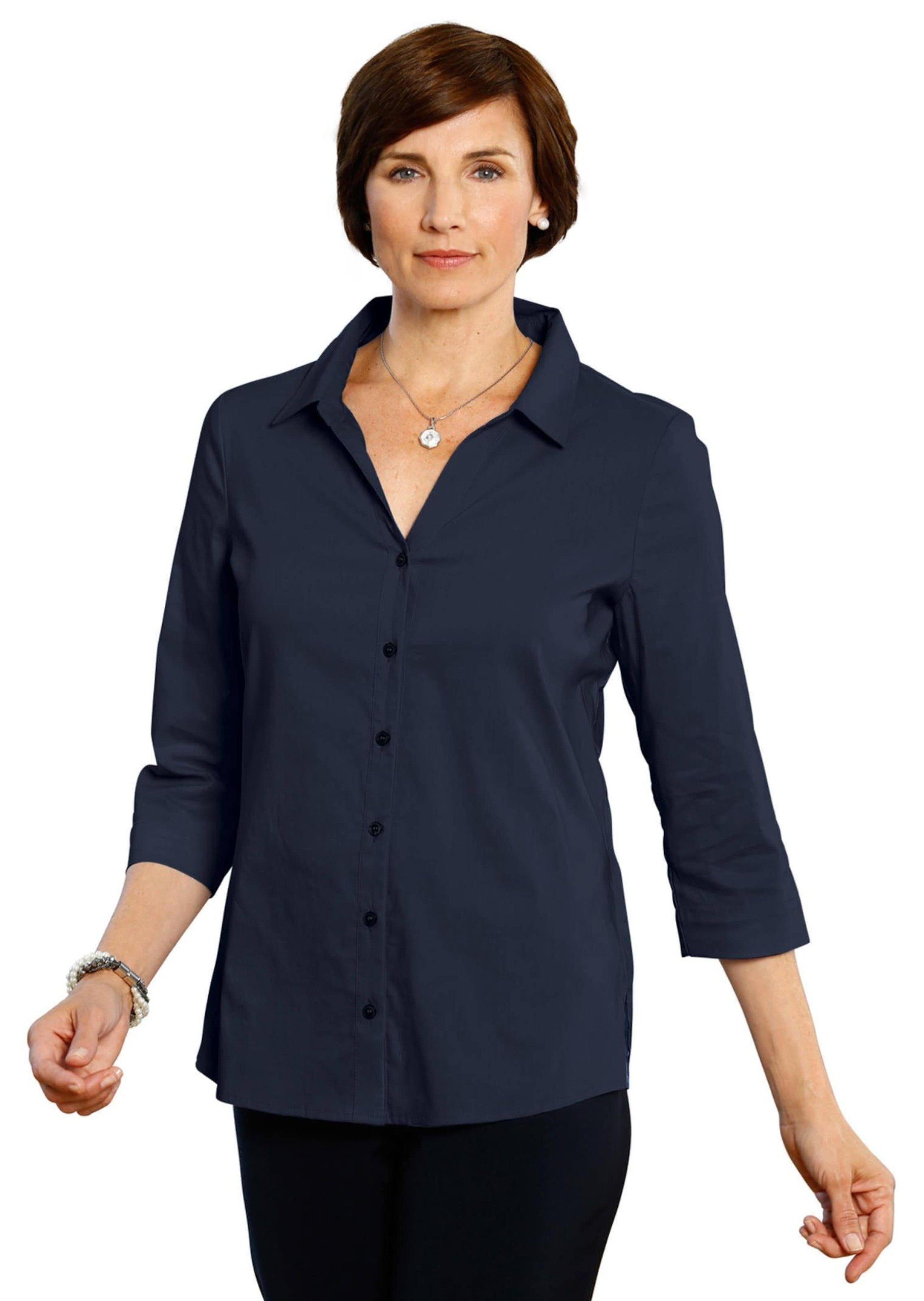 GOLDNER Hemdbluse Kurzgröße: Stretchbequeme Bluse mit günstig online kaufen