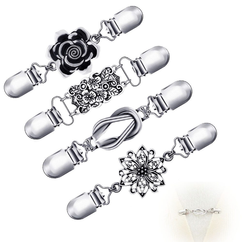 Broschen Set Vintage Zarte Brosche Set 4 Stück