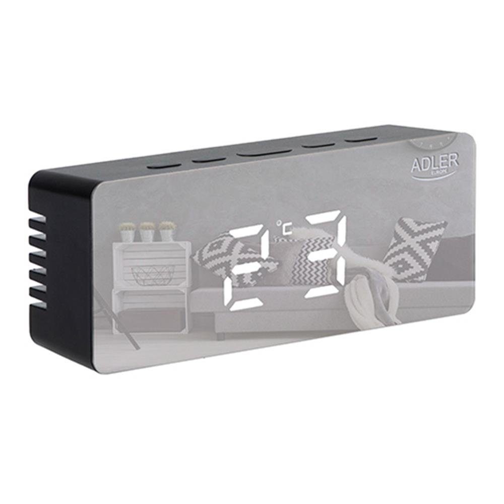 Adler Wecker AD 1189B schwarz, LED günstig online kaufen