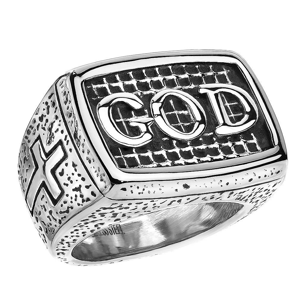 Taffstyle Fingerring Biker Schmuck Ring Edelstahl günstig online kaufen
