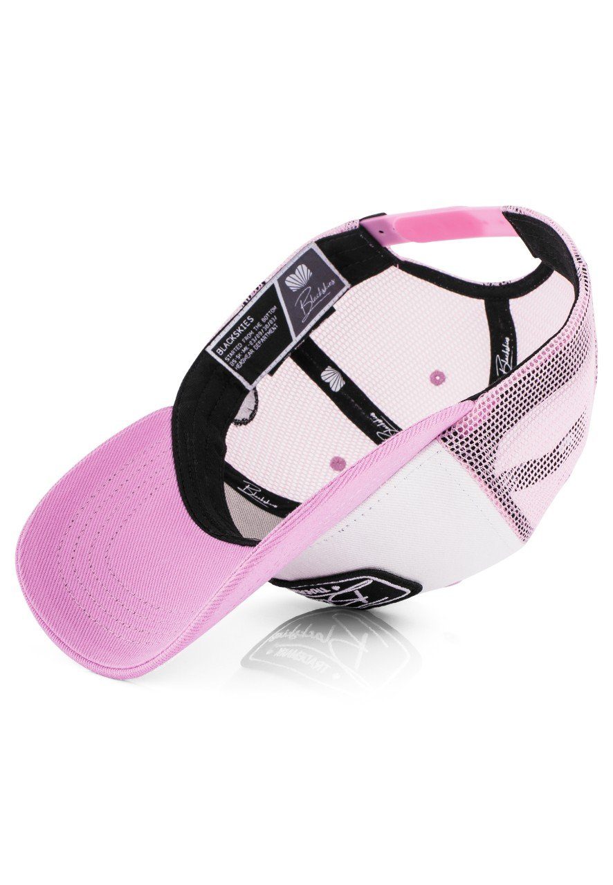 Blackskies Baseball Cap Race Baseball Cap Weiß-Rosa