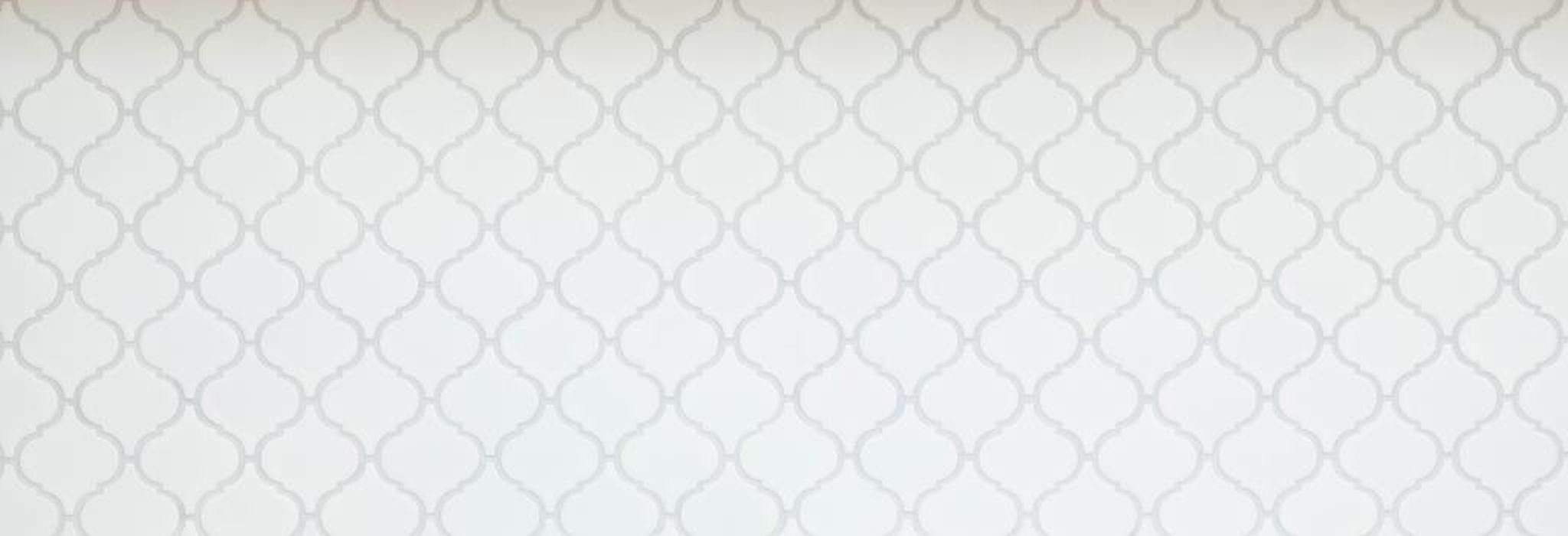 Mosani Mosaikfliesen Florentiner Retro Vintage Mosaik Keramik weiß matt Küche Bad
