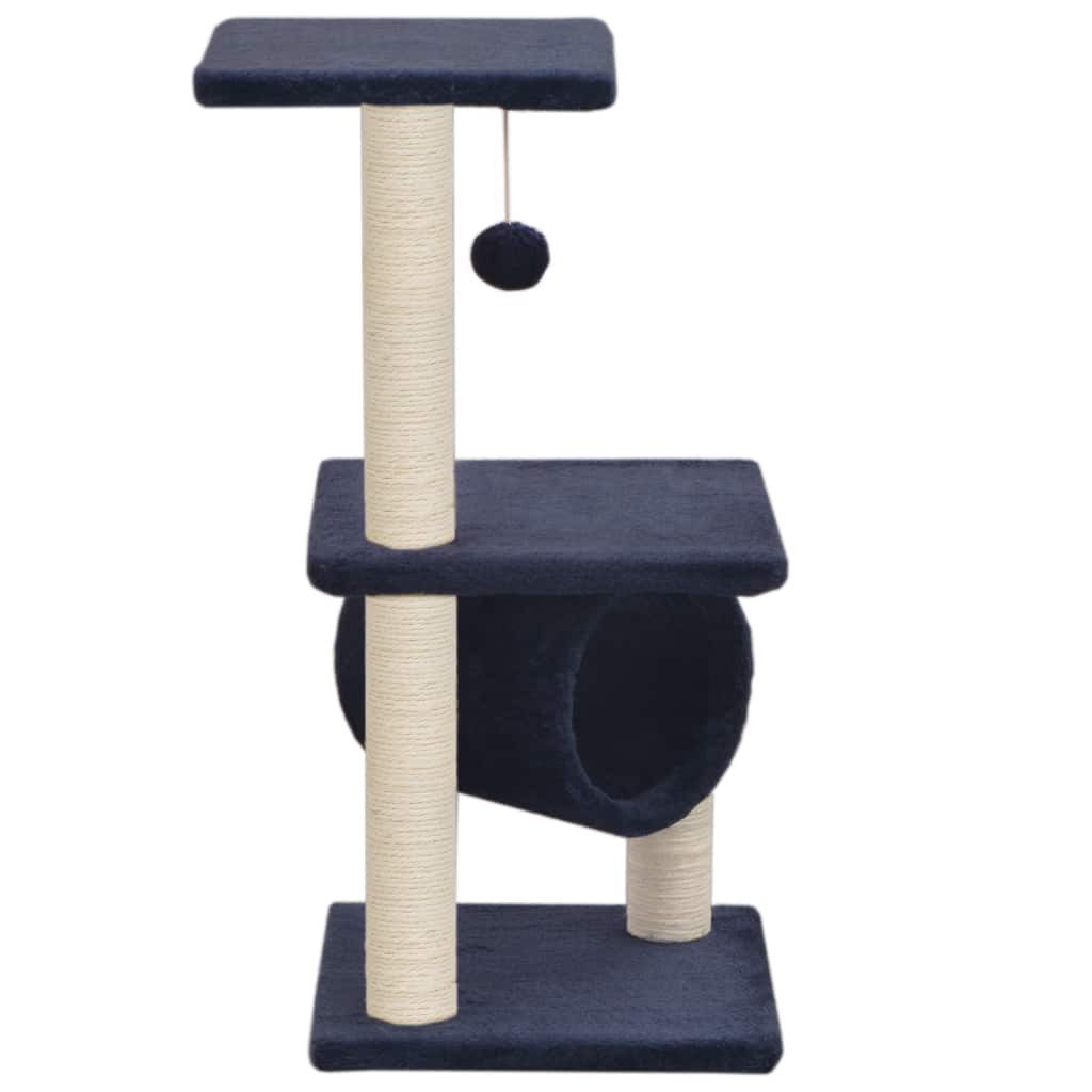 vidaXL Kratzbaum 65 cm Katzen-Kratzbaum Sisal 65 cm Dunkelblau