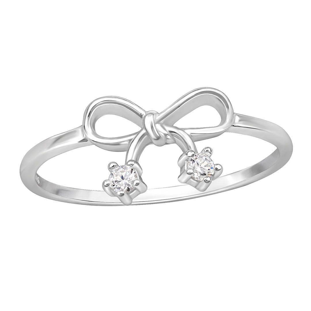 Order & Smile Schmuck Silberring Ring Schleife aus Silber 925