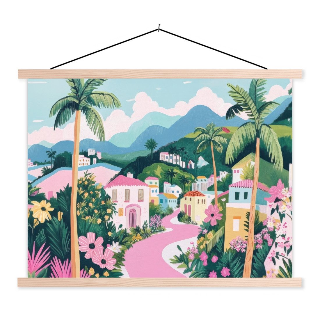 MuchoWow Poster Bunt - Häuser - günstig online kaufen