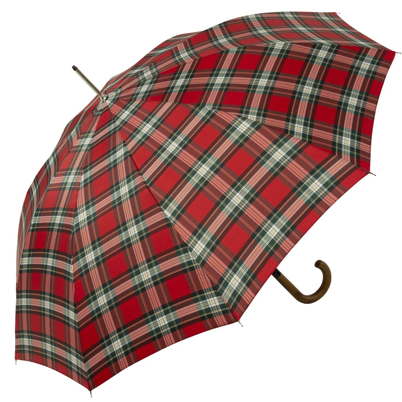 iX-brella Stockregenschirm High Quality mit Auf-Automatik und Stahlgestell, mit Echtholz-Rundhakengriff