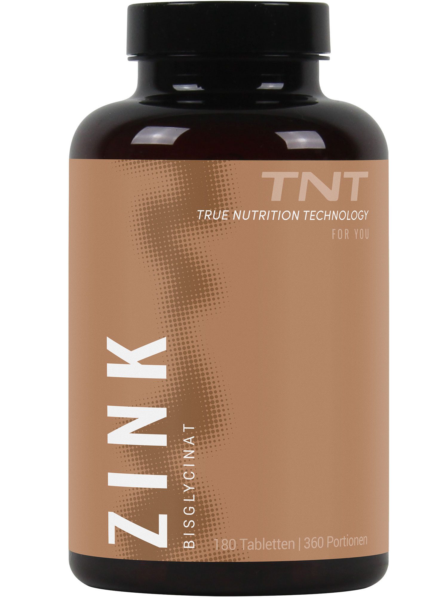 TNT (True Nutrition Technology) Zink Bisglycinat - höchste Bioverfügbarkeit Tabletten, 180,00 St., 162 g