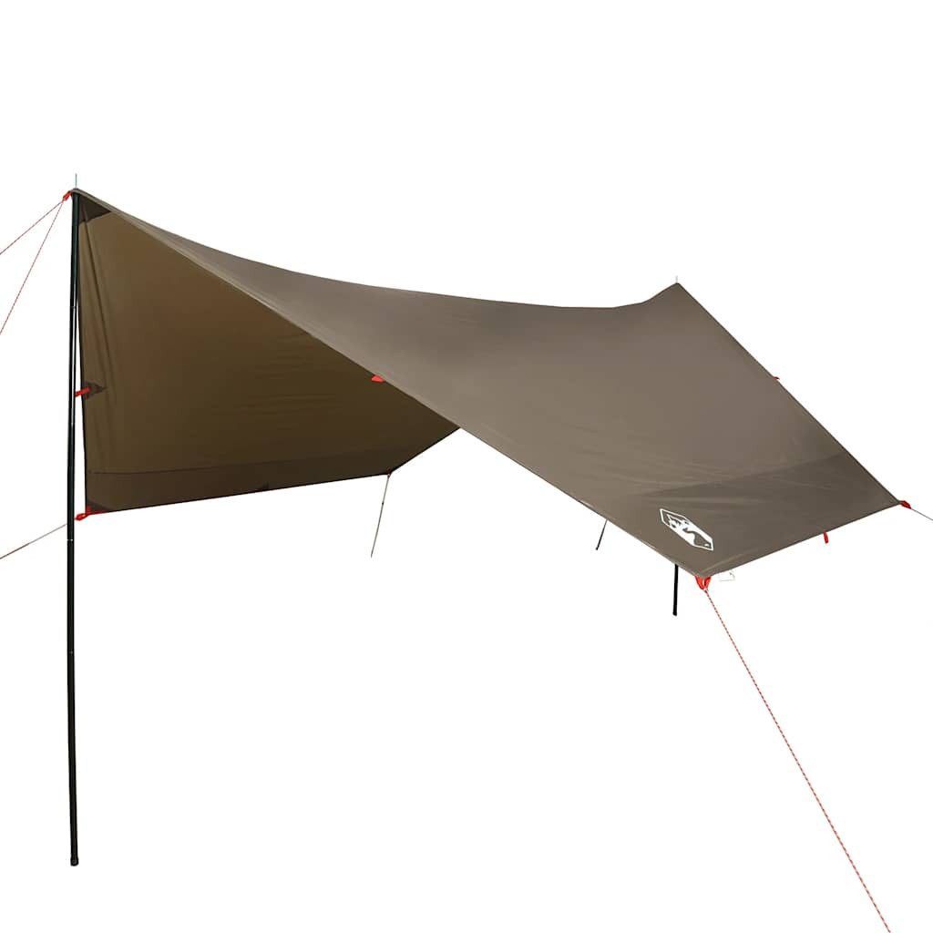 vidaXL Tarp-Zelt Tarp Braun 462x306x211 cm Wasserdicht, Personen: 1 (1 tlg)