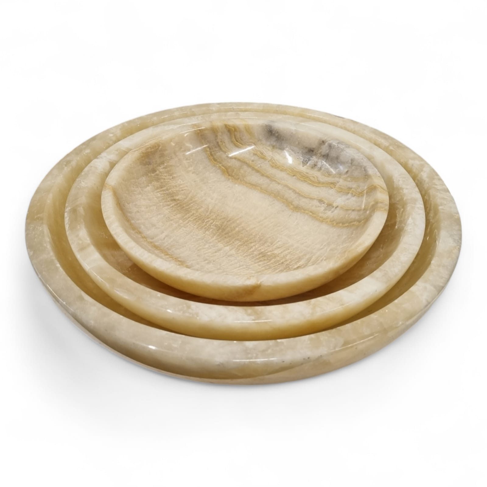 Kinaree Dekoschale ONYX Marmor Schale, Handgefertigt, poliert, Naturstein