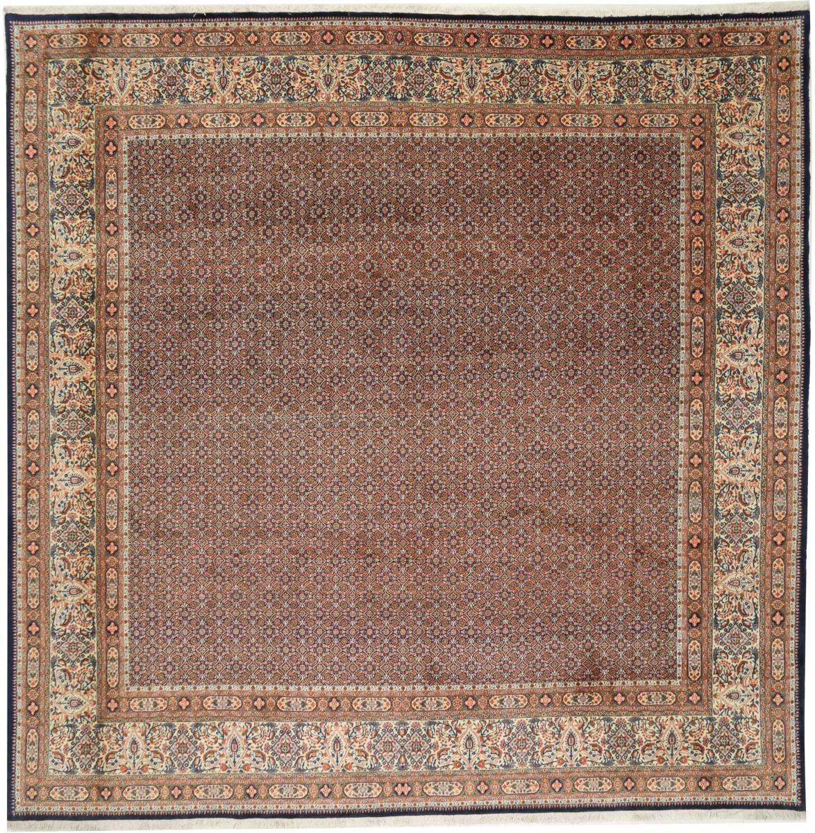 Orientteppich Moud 341x347 Handgeknüpfter Orientteppich / Perserteppich Quadratisch, Nain Trading, rechteckig, Höhe: 12 mm | Kurzflor-Teppiche