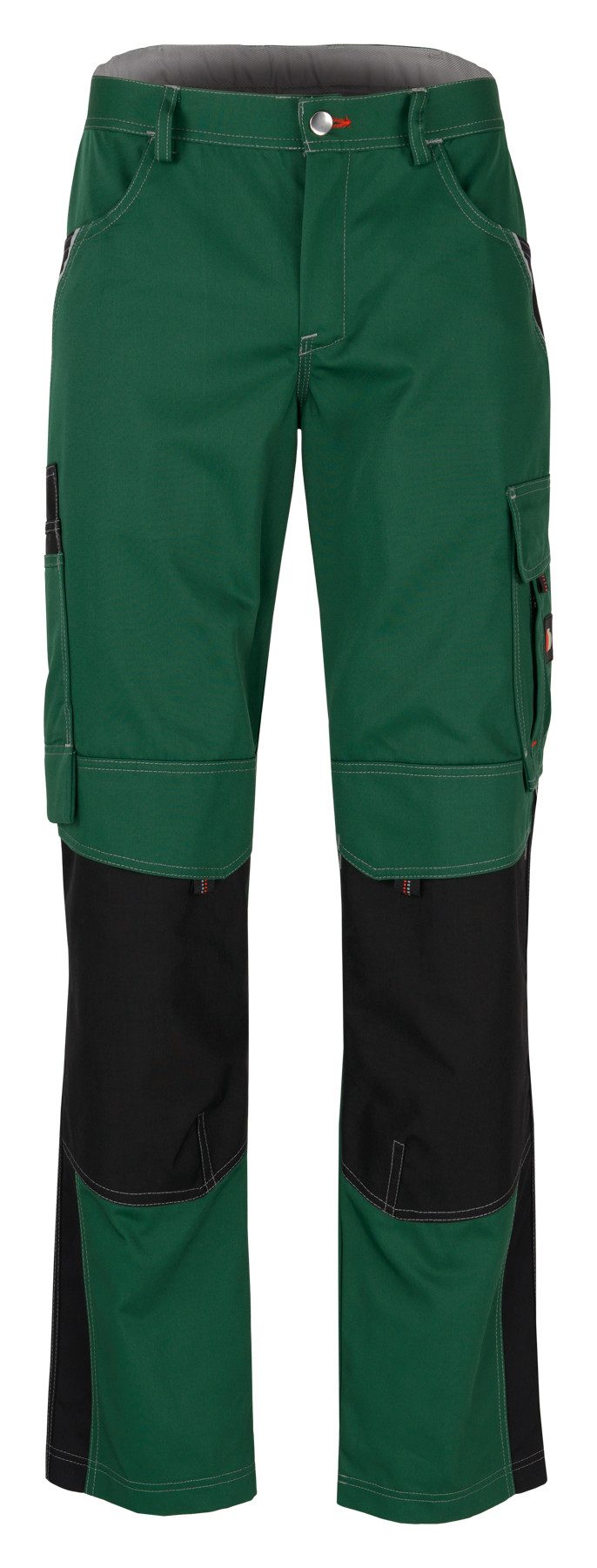 BEB Arbeitsbundhose beb HANDWERK Herren Bundhose INFLAME Polyestermix Grün/Schwarz