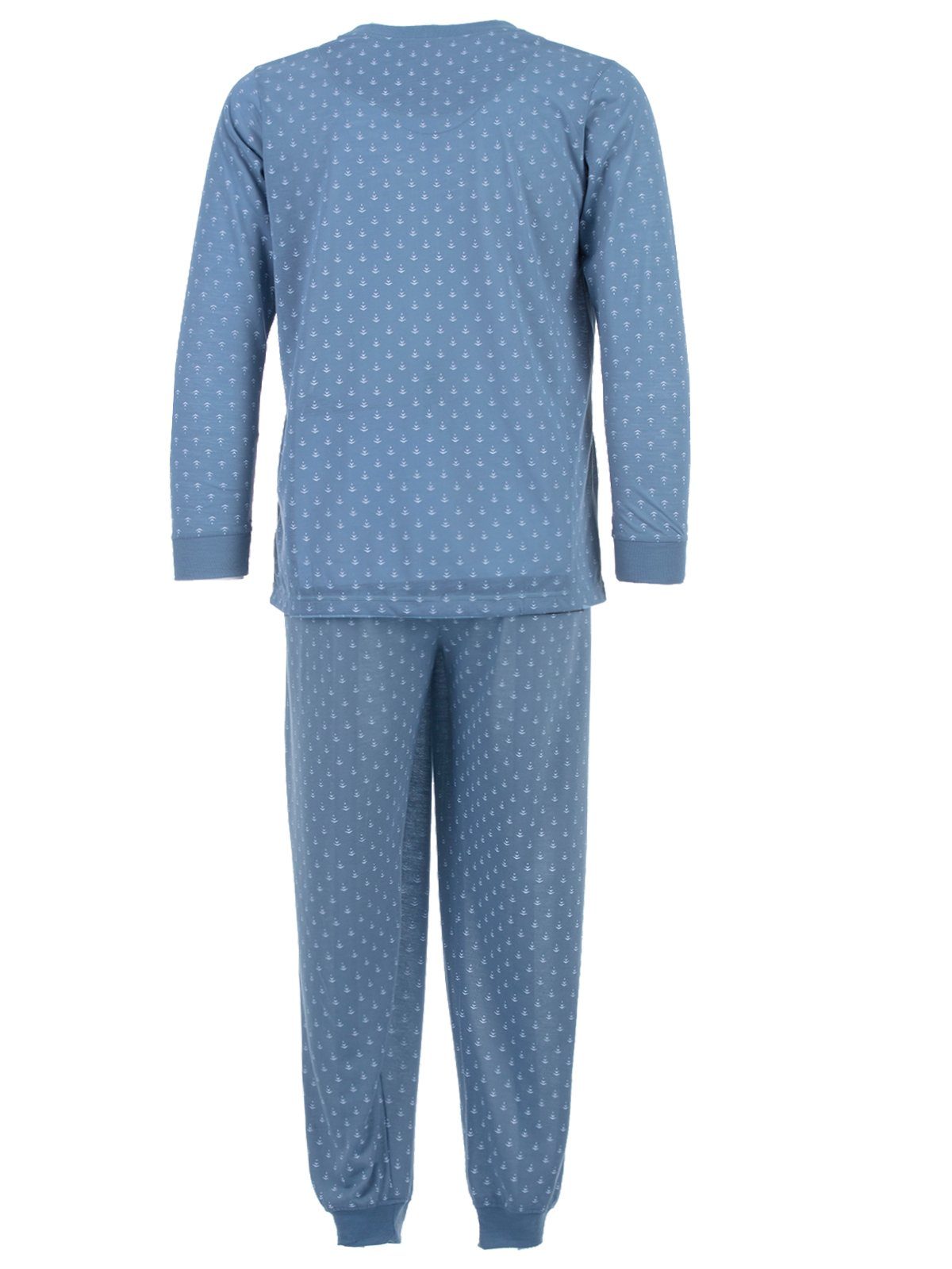Set Pyjama - Schlafanzug Langarm graublau Lucky Pfeil