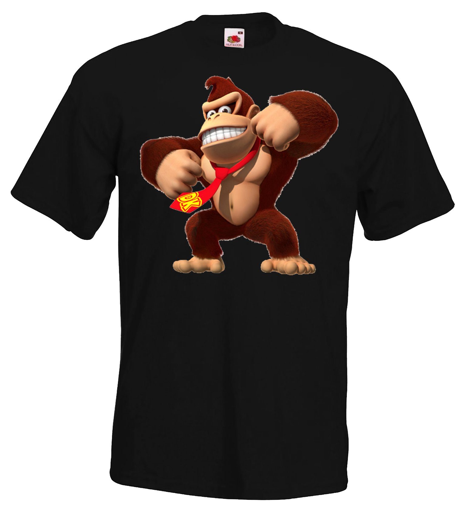 Youth Designz T-Shirt Kong Donkey Mit Schwarz Frontprint trendigem Herren T-Shirt