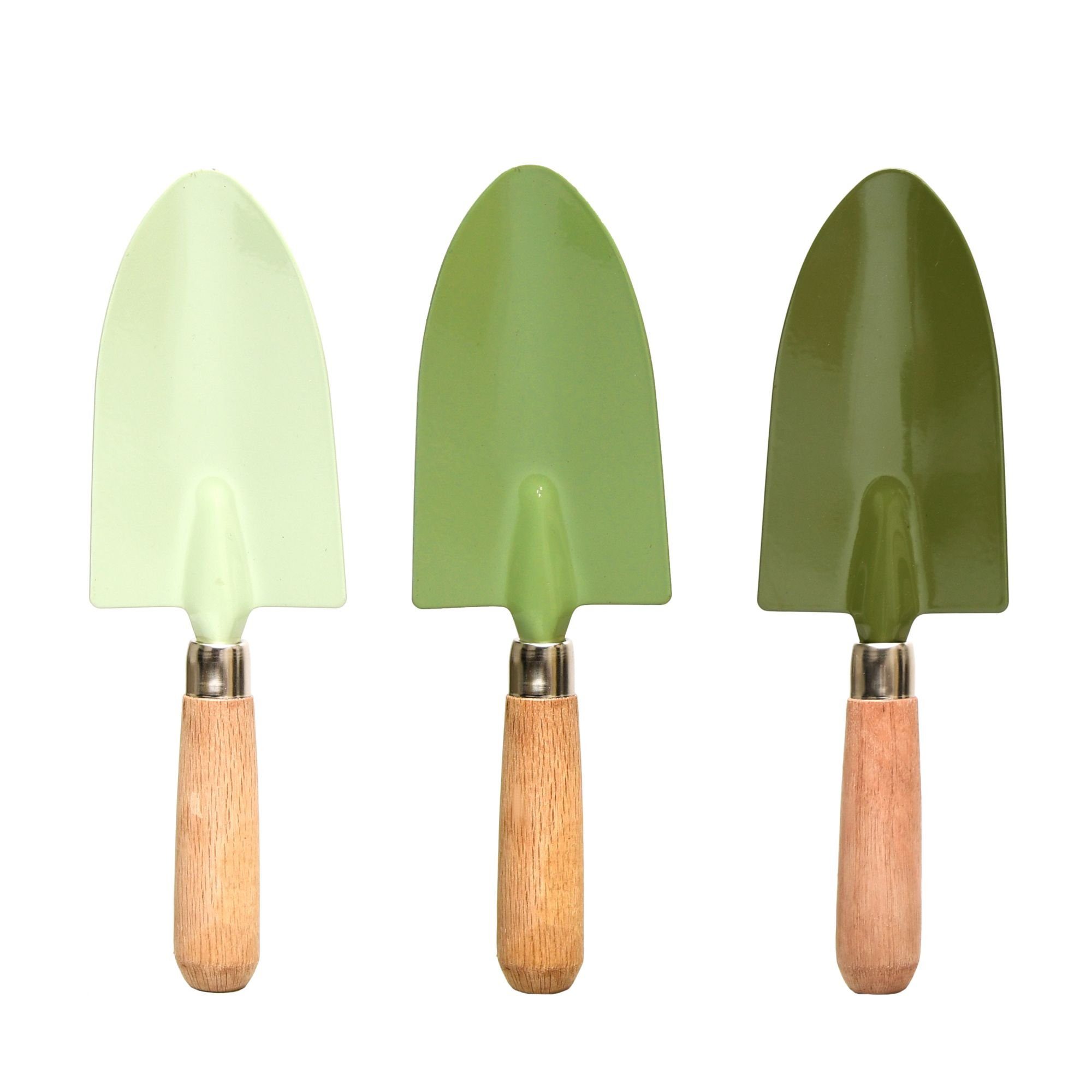 esschert design Schaufel, Garten Handschaufel Grüntöne 28 cm mit Holgriff