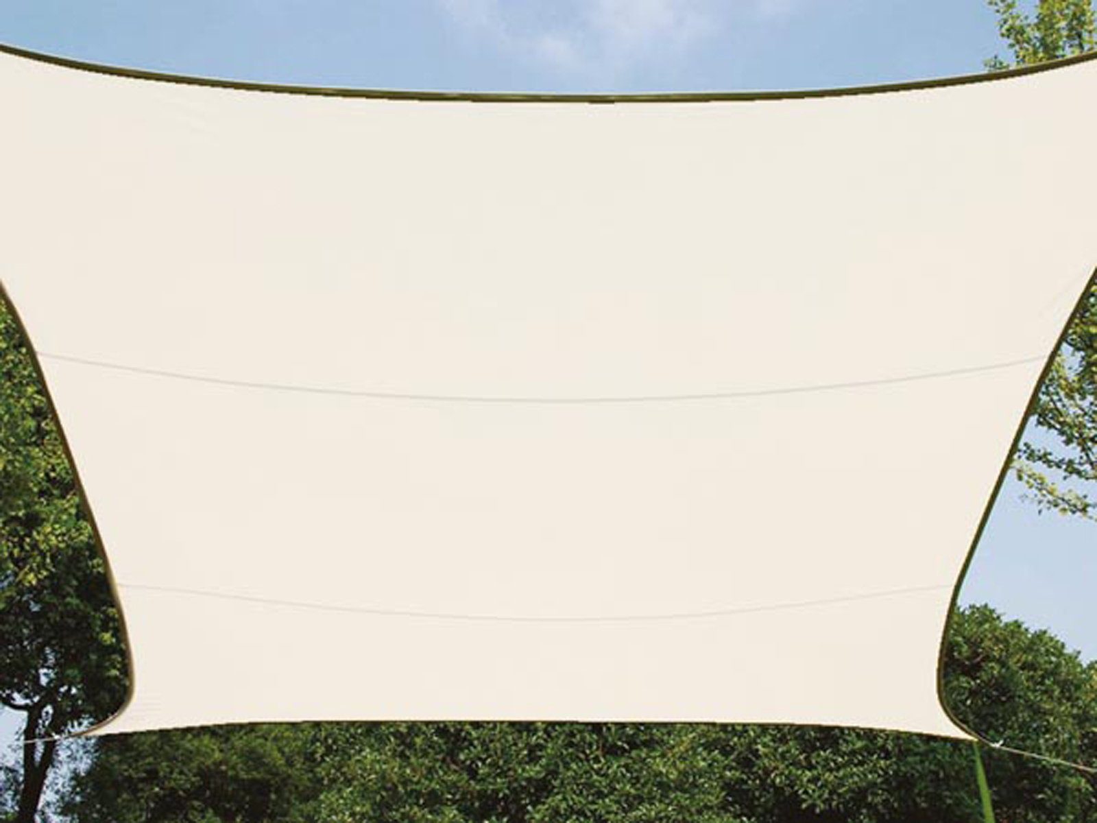 PEREL Sonnensegel, quadratisch 3,6 - 5x5m günstig online kaufen