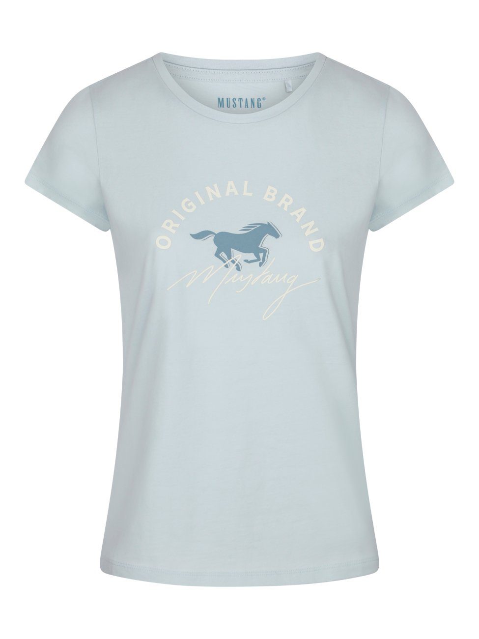 MUSTANG T-Shirt Damen Logo Printshirt Alexia günstig online kaufen