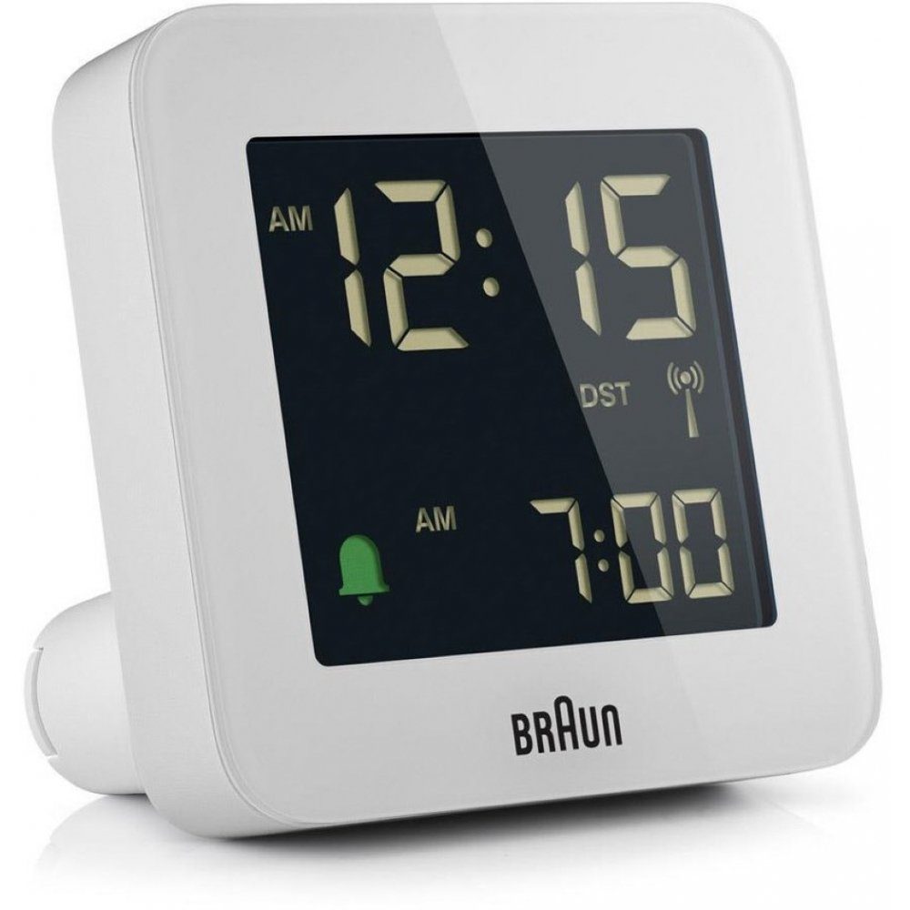 Braun Funk-Reisewecker BC09-DCF W - Funkwecker - weiß