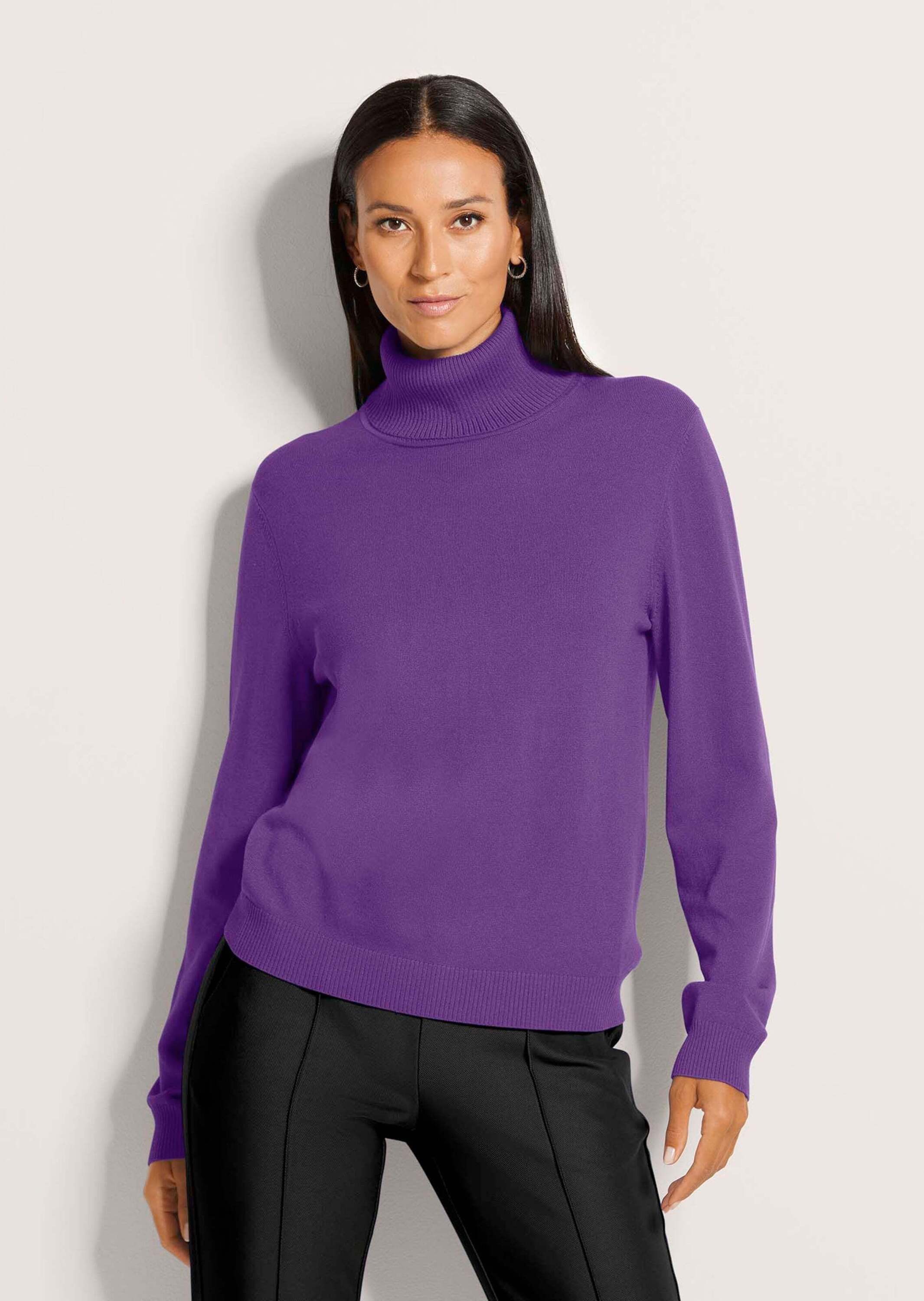 MADELEINE Вязаные свитера Schmaler Feinstrickpullover Schmaler Rollkragenpullover mit langen Armen