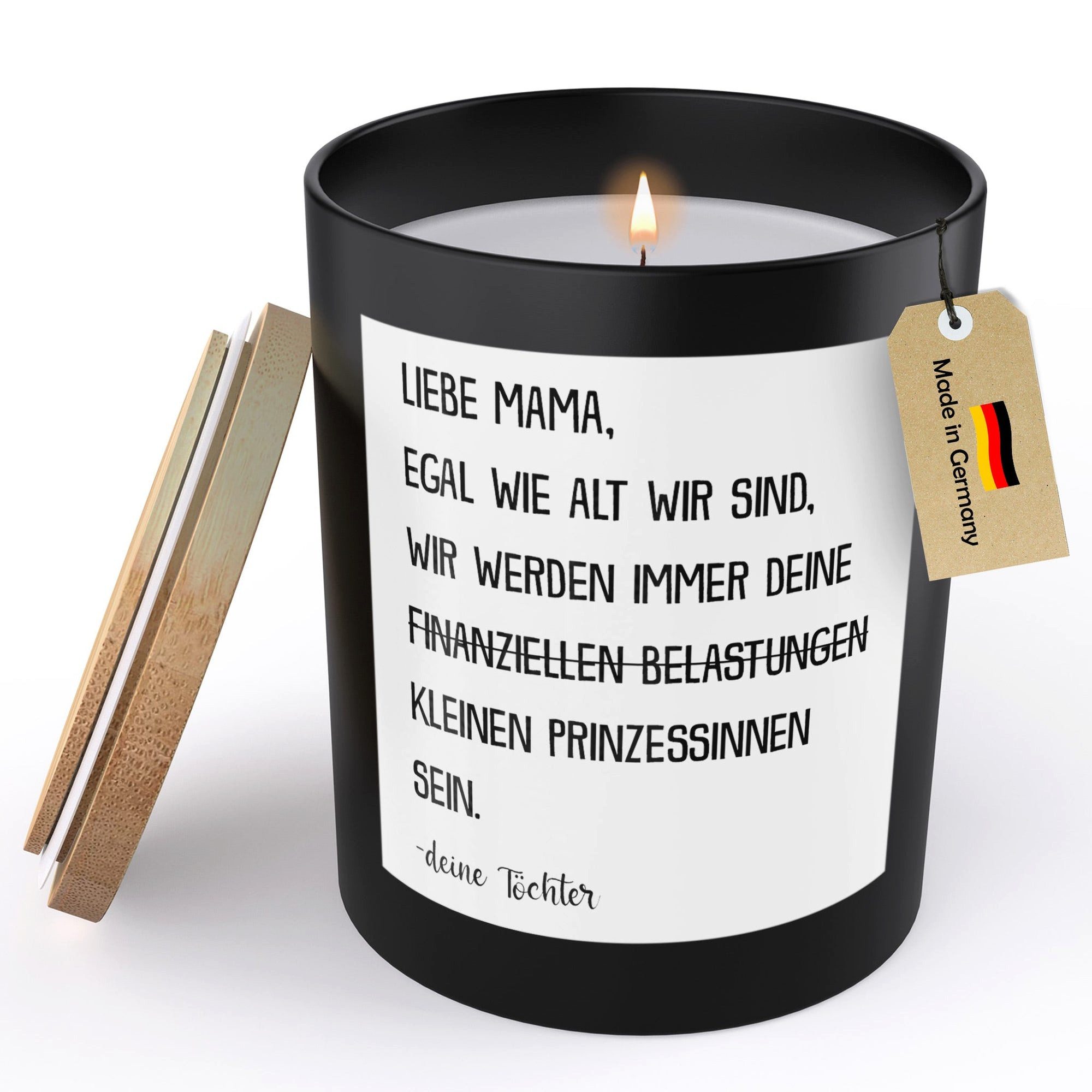 22Feels Duftkerze Deko Mama Geschenk v Töchter Mutter Muttertag Bday Weihnachten Frauen, MADE IN GERMANY, Europäisches Sojawachs, Handgegossen