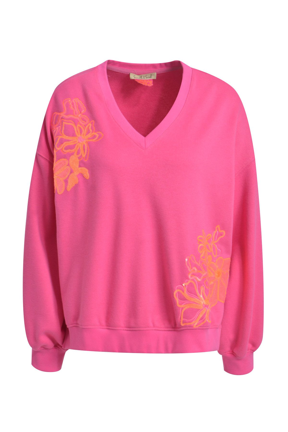 Smith & Soul Sweatshirt mit V-Ausschnitt, Oversize Fit günstig online kaufen