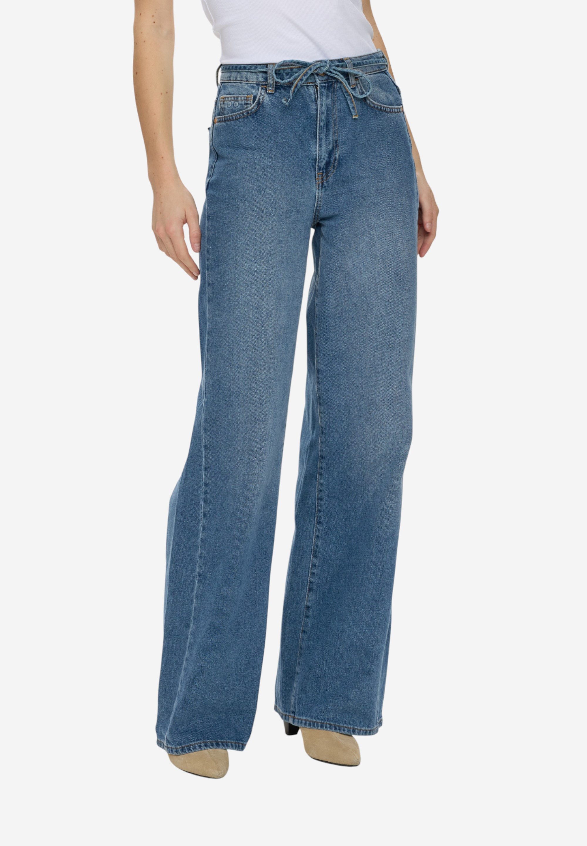 nümph Loose-fit-Jeans NUBROOKLYN HR WIDE JEANS